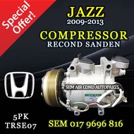 HONDA JAZZ 2009-2013 YEAR TRSE07 5PK RECOND SANDEN COMPRESSOR/ KOMPRESOR  (CAR AIRCOND SYSTEM)