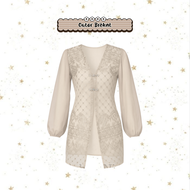 Nuna Outfit- 4 IN 1 One Set Outfit Lebaran Series One Set Brokat Baju Kondangan Lebaran (Outer Broka