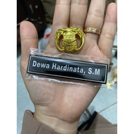 Name taq, name plate, name label, name label + kopri pin
