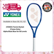 [YONEX] E-Zone Alpha Blast Blue Tennis Racket Frame for All Levels - Available in G0, G1, G2 Sizes