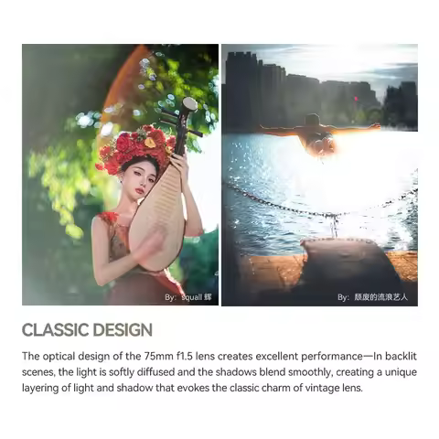 TTArtisan 75mm F1.5 Swirly Bokeh Full Frame Munual Focus Large Aperture Camera Lens for M42 Mount Ca