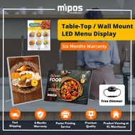 LED Menu Board A2 A3 A4 | Table LED Lightbox Menu | Countertop Wall Mount LED Menu Board | A2 A3 A4 