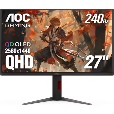 High Grade 27 Inch QD OLED Gaming Monitor QHD 2560x1440 240Hz 0.03ms HDMI DisplayPort G-Sync Compati