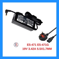 Power Adapter Charger / Pengecas Laptop Acer Aspire E5-471 E5-471G V5-431 19V 3.42A 5.5x1.7mm