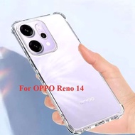 OPPO Reno 14F 5G/Reno14/OPPO Reno 14Proตรงรุ่น(ส่งในไทย)เคสTPUใสกันกระแทกแบบคลุมกล้องOPPO Reno 14 5G