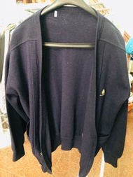 🌟🌟歇業拍賣 留置物品出清🌟🌟近全新 All New Wool 100% 羊毛 丈青色 深藍色 開襟外套