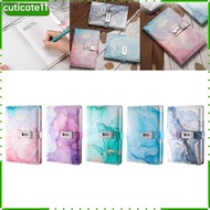 [cuticate11] Diary with Lock, Lockable Diary, A5, PU, diary, Thick Diary with Password Lock, Locked 
