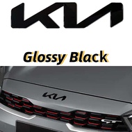 1Piece Glossy Black ABS KIA Logo New Car Front Rear Emblem Badge Decal Sticker Decoration Accessories for KIA K2 K3 K5 KX3 KX5 Sorento Sportage R Rio Soul Carens Optima Forte Pregio Cerato