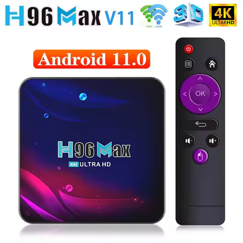 Global H96 MAX Smart TV Box Android 11 2.4G&5G Wifi BT4.0 4K 3D Fast Top Box H96MAX Android11.0 Goog