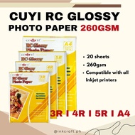 Cuyi A4 RC GLOSSY Photo Paper 3R/4R/5R/A4 260gsm