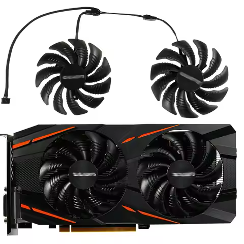 GPU Video Fan,Graphics Card Cooling,2Pcs/Set,PLD09210S12HH,For Gigabyte RX480 RX580 RX570 RX 470 570