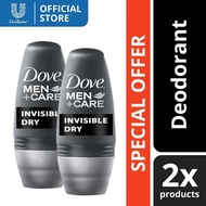 Dove Men Deodorant Roll-On Invisible Dry 40ML x2 Antiperspirant Deodorant