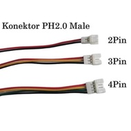 JST PH2.0 PH 2.0 2Pin 3Pin 4Pin Male Plug RC Socket PH 22Awg Wire 15Cm for DIY Arduino and RC Drone 
