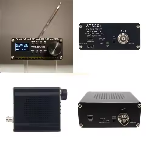 E56B Aluminum Alloy SI4732 ATS-20+ ATS20 V2 Radio Receiver Radio Receiver for Enhanced Sound Experie