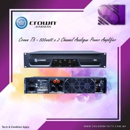 Crown T5 - 500watt 2 Channel Analogue Power Amplifier 500watt