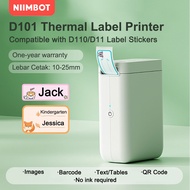 NIIMBOT D101 Wireless Bluetooth Thermal Label Printer No Ink Rechargeable Label Printer