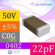 22pF ±5% 50V NP0 C0G 0402 1005(mm) SMD Multilayer Ceramic Capacitors MLCC SMT CCTC