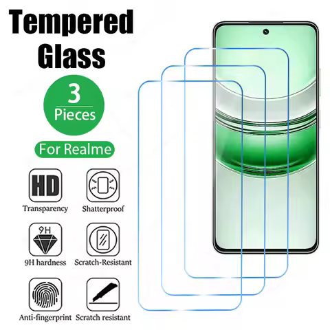 3PCS Tempered Glass for Realme GT 3 Neo 2 Pro Narzo 30A 20 Screen Protector for Realme 9 8 7 Pro Plu
