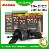 1PC Maxxis bicycle inner tube Road Bike 700×23/32 700×33/50 AV/FV 48mm 68mm 0.6/0.8mm Thickness whee