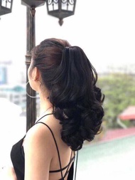 [ 35cm  freeship ] tóc giả nữ ngoặm xoăn ngắn tóc giả kẹp tóc giả hàn quốc