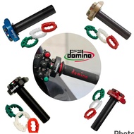 ITALY Domino Quick FastThrottle Set Universal 2Cable MT09 Xmax Z800 Z900 R25 Ninja CBR Sponge Grip 3