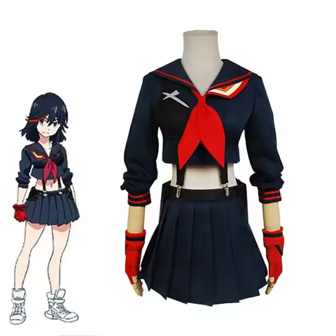 Anime KILL La KILL Ryuko Ryuuko Matoi Senketsu Costume Suit Outfit Cosplay Uniform Matoi Ryuuko Wome