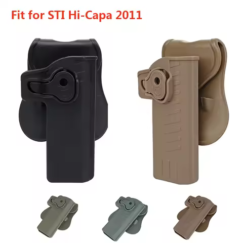 Tactical Gun Holster for STI Hi-Capa 2011 Series Tokyo Marui/WE/KWA/KJW Colt 1911 Right-Handed Hunti