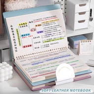 Thinking Guide Draw Notebook Notebook A4 Large Binder Soft Leather Grid Cornell Notebook High-Value 