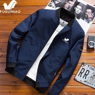【Ready Stock】jaket lelaki Men's Good Quality Waterproof Jacket Collar Casual Fashion Fit Bomber Jacket 夹克男