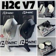 Genuine H2C V7 rearview mirror: Black, Silver. Price for 1 piece