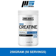 One Shot Nutrition Micronized Creatine Monohydrate (50 Servings) - Post-workout, Energy & Strength