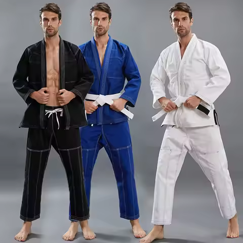 2019 New Unisex BJJ Gi, Brazilian Jiu-Jitsu Uniform for Adults & Kids Training, Custom in Black Blue