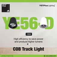 YETPlus YE56-D 18W Black / White LED Surface Mounted Track Light / Spotlight (Warm White / Daylight)