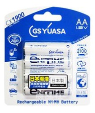 含稅【晨風社】日本製 湯淺 YUASA 3號 1900mAh 2100次 低自放充電池 (4入)