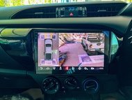จอแอนดรอยตรงรุ่น Toyota รีโว่ 2016-2022 พร้อมกล้องรอบคัน360องศา Core4/8 WiFi 4g5g Ram1/2/3/4/5/6 พร้