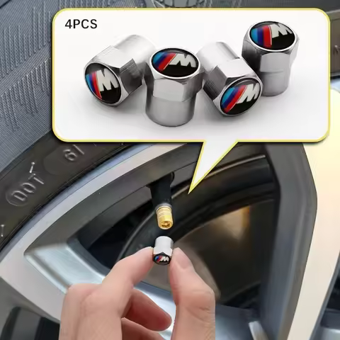 4Pcs Car Wheel Tire Valve Caps Air Stem Covers Accessories For BMW E46 E39 E90 E60 E36 F30 F10 E34 E