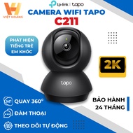 [3M] TP-Link Tapo C211 WiFi Camera 360 Rotation, 2-Way Talk App Management - Genuine Indoor