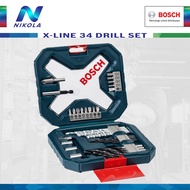 Bosch 34 Piece X-Line Classic Drill Driver Bit &amp; Screwdriver Bit Set XLINE 34