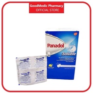 Panadol Soluble Paracetamol  500mg - 4 Efferverscent Tablets Lemon Flavor, Headache, Fever, Migraine, Pain