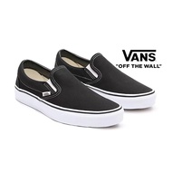 Van slip on black shoes/Vans Classic Black Shoes/Vans Black Sneakers/Vans official shoes for women's and men's