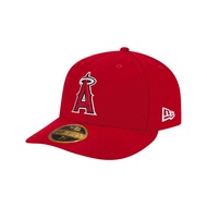NEW ERA 59FIFTY LOW PROFILE MLB Los Angeles Angels Red Slightly Curved Eaves Full Cover 5950 LP