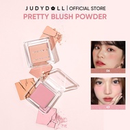 Judydoll Pretty Blush Powder Soft Shimmering Matte Powder Face Makeup Blusher Cheeks