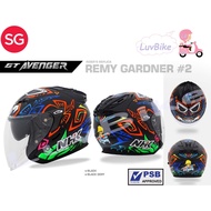PSB Approved NHK GT Remy Gardner #2 Open Face Motorcycle Helmet With Double Visor