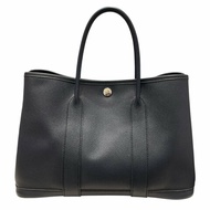 HERMES 愛馬仕 GARDEN PARTY 30 托特包 EPSOM皮 深藍色系 銀釦