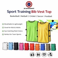 Sport Training Bib Vest Top For Basketball Netball Cricket Soccer Football