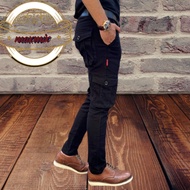 Seluar cargo lelaki use belt/men tractical pants six Poket Kain Tebal Cargo Pant Multi Pocket Seluar