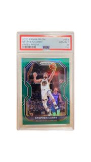 NBA 2022 Panini Prizm Stephen Curry Green Prizm PSA 10
