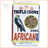 ☩ ✓ ♣ Triple Crown African Mix 25kg - Bird Feed - petpoultryph