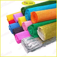 50cm x 250cm Assorted Colour Crepe Paper Roll DIY Decor / Kertas Crepe Bunga