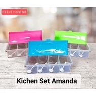 KITCHEN SET SPICE BOX 4 SET PLASTIC SPICE BOX AMANDA SPICE BOX